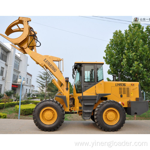 Front Wheel Loader with Grapple